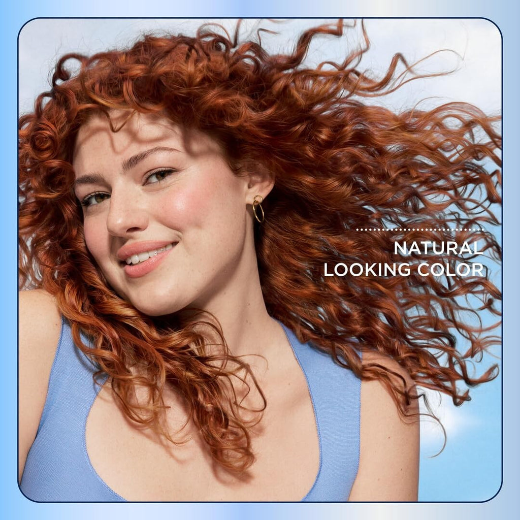 Light Auburn Permanent Hair Dye - Natural Look, Gray Coverage, 6R