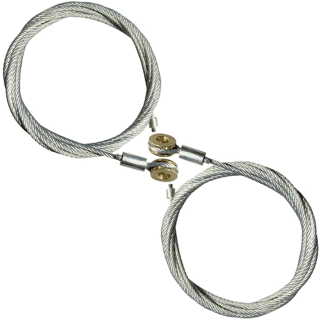 110" Alloy Steel Truck/Trailer Roll-Up Door Cables Kit 5/16" Eye - 2 Pack