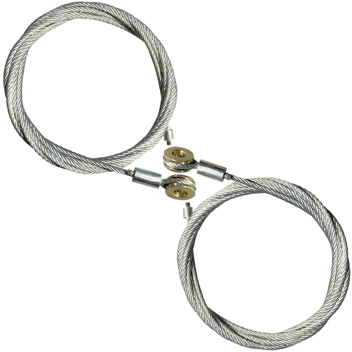 110" Alloy Steel Truck/Trailer Roll-Up Door Cables Kit 5/16" Eye - 2 Pack