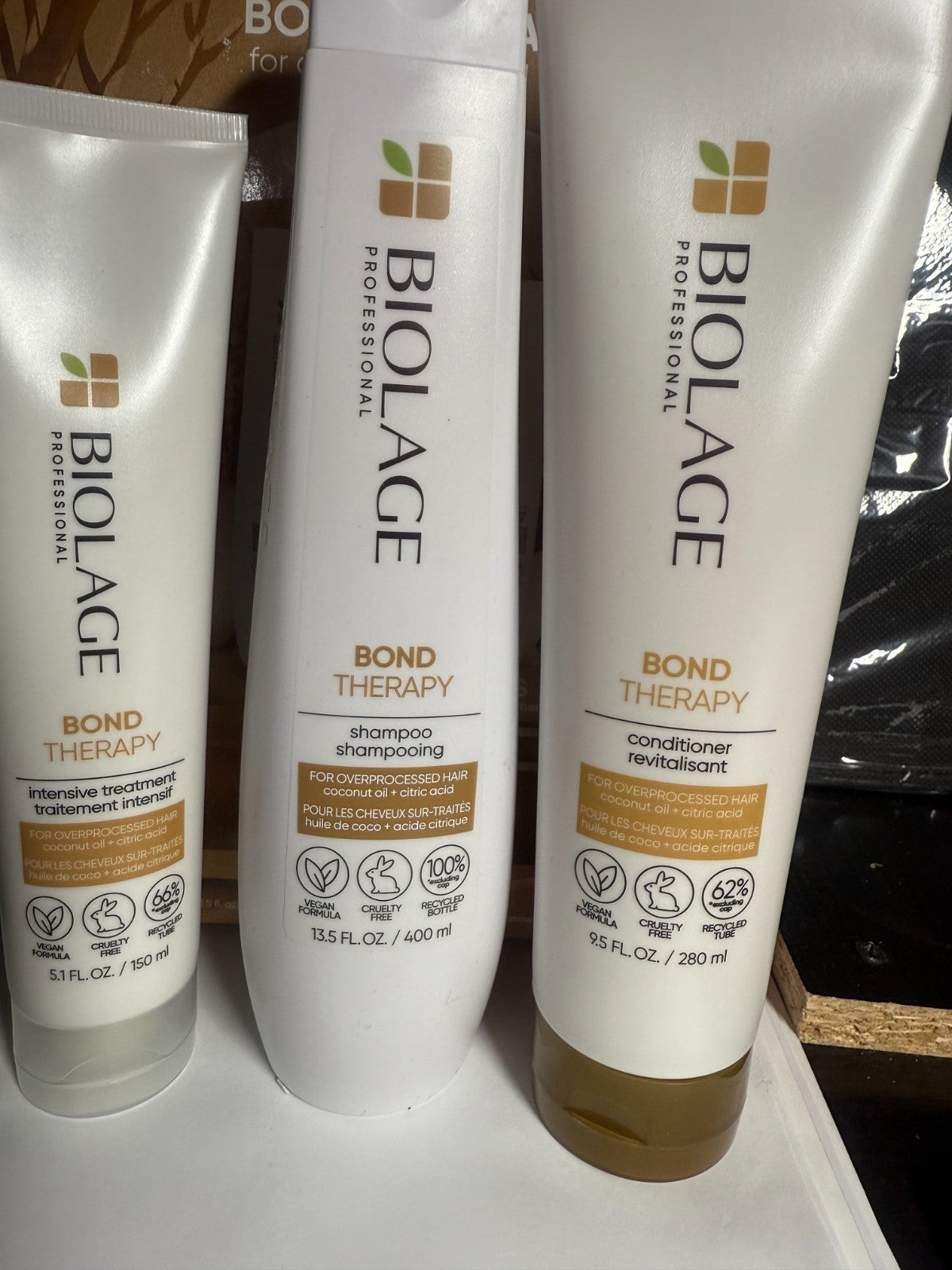 Biolage Bond Therapy Hair Care Set Shampoo Conditioner & Treatment