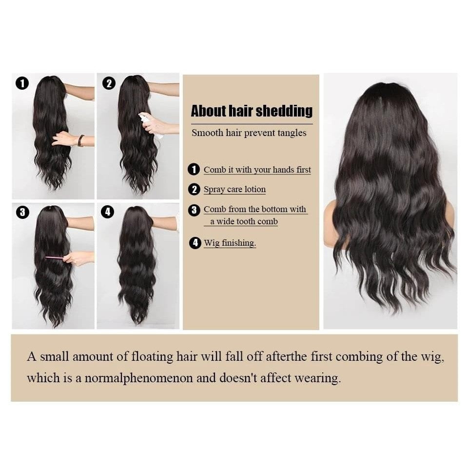 Long Straight Synthetic Lace Front Wig - Ash Blonde 13x4 Frontal Hair