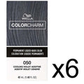 Hair Color Toner Liquid - Cooling Violet Permanent Dye for Blonde & Lightened Hair - Pack of 6