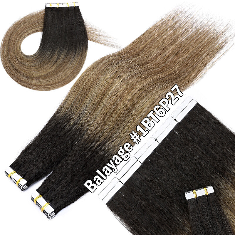 150g Thick Tape-In Human Hair Extensions - Remy Virgin Hair, 16-24 Inches