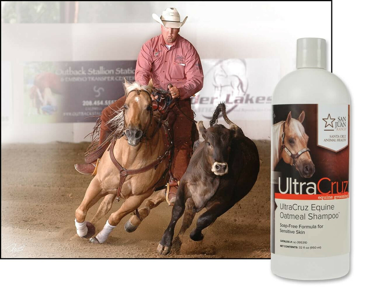 Equine Oatmeal Horse Shampoo - Gentle Skin Relief & Shine 32 oz