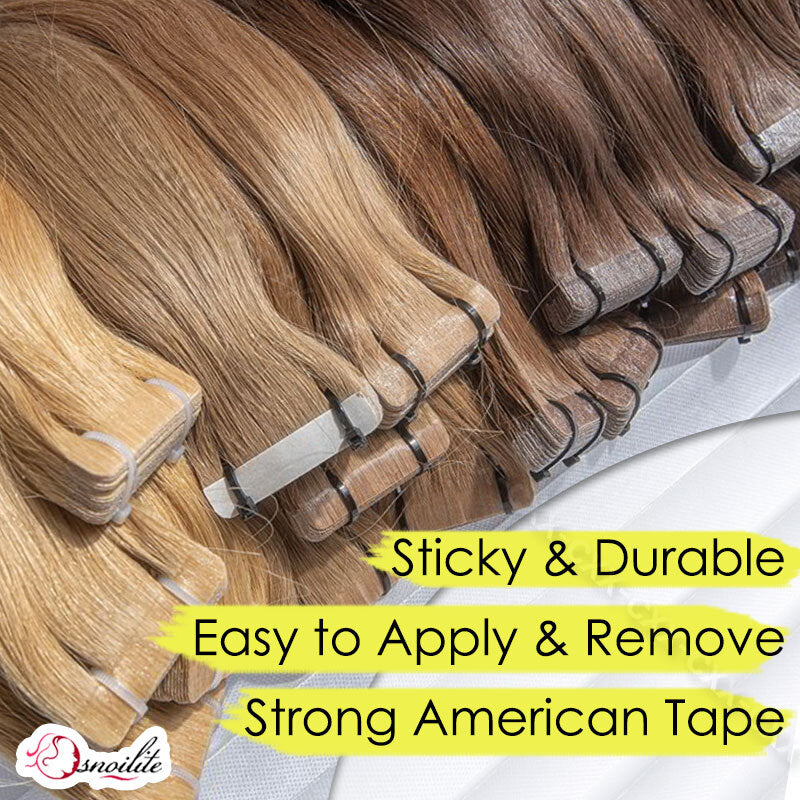Human Hair Extensions Skin Weft Ombre Thick Tape-In Hair Extensions - Multiple Lengths & Colors
