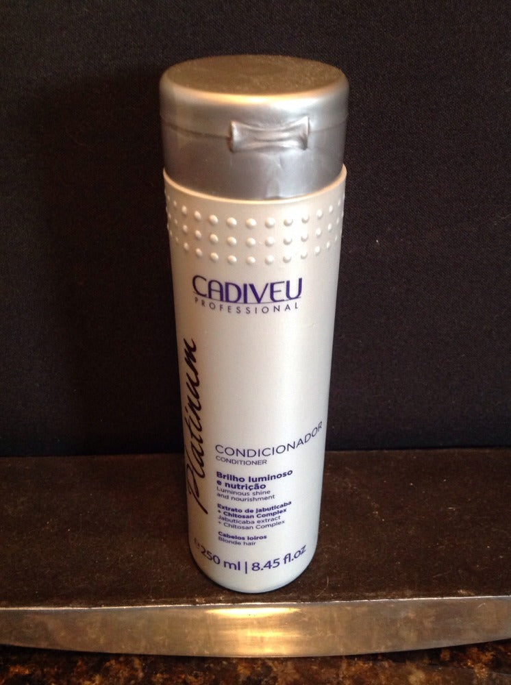 Cadiveu Platinum Conditioner for Blonde Hair 250ml - Nourishing & Tone Neutralizing