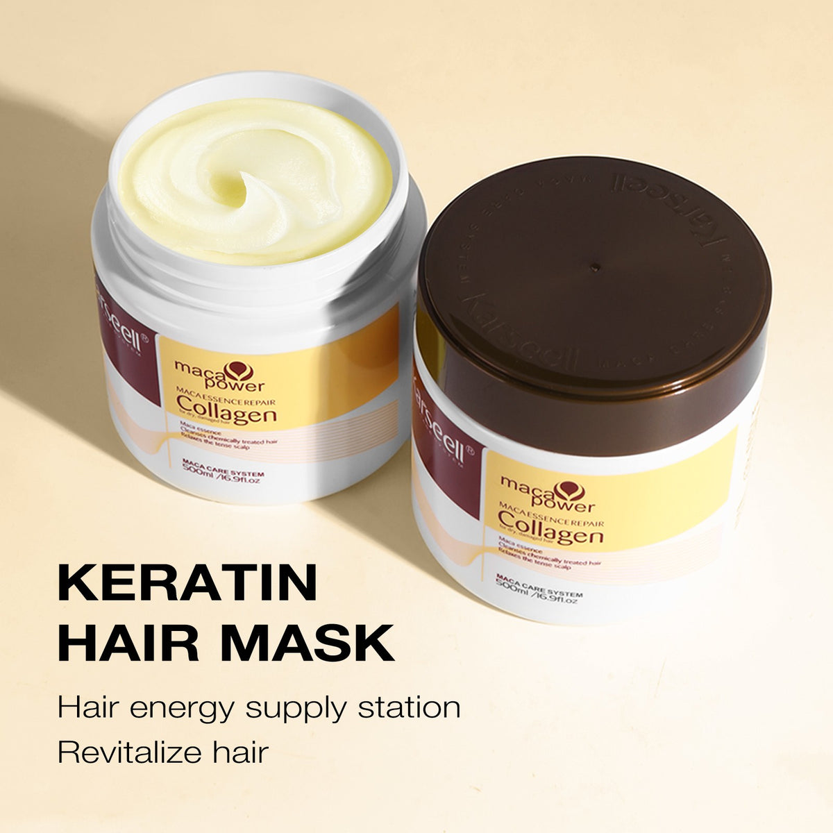 Deep Repair Collagen Hair Mask with Argan Oil - Nourishing Hair Treatment for Dry & Damaged Hair