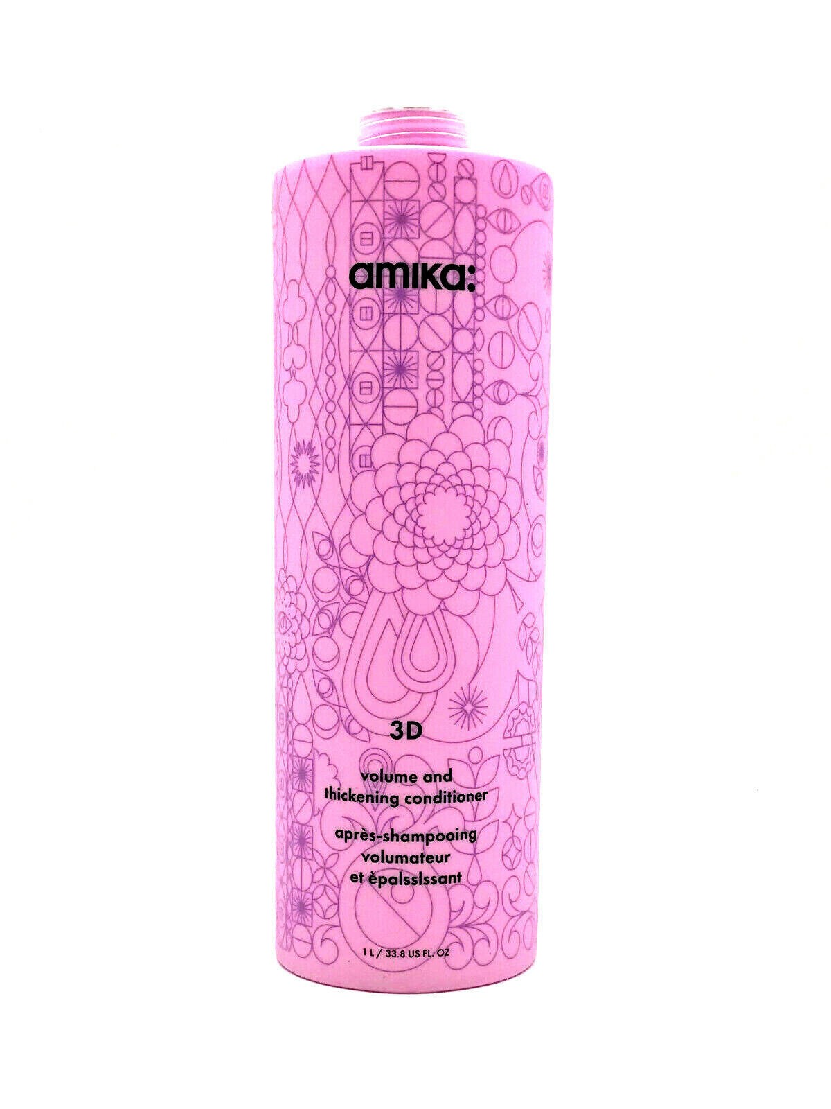 Amika 3D Volume and Thickening Conditioner 33.8 oz for Fuller Hair