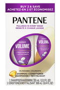 Pantene Shampoo & Conditioner Set - Sheer Volume 12oz + 10.4oz Dual Pack