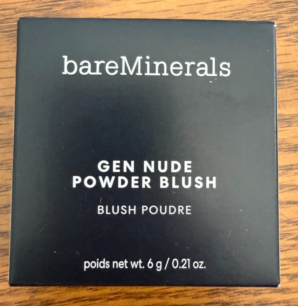 bareMinerals Merlot Gen Nude Powder Blush 6g - Mineral-Based, Blush for All Skin Tones