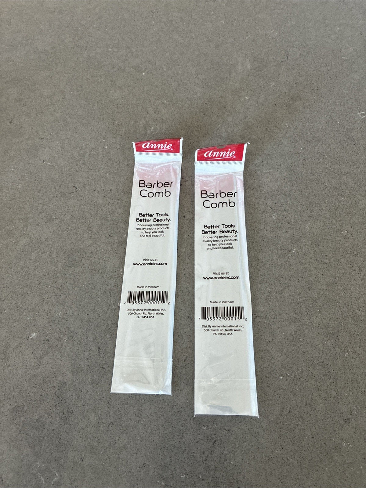 Barber Comb Set #15 - Professional Hairdressing Styling Tools, 2 Pack
