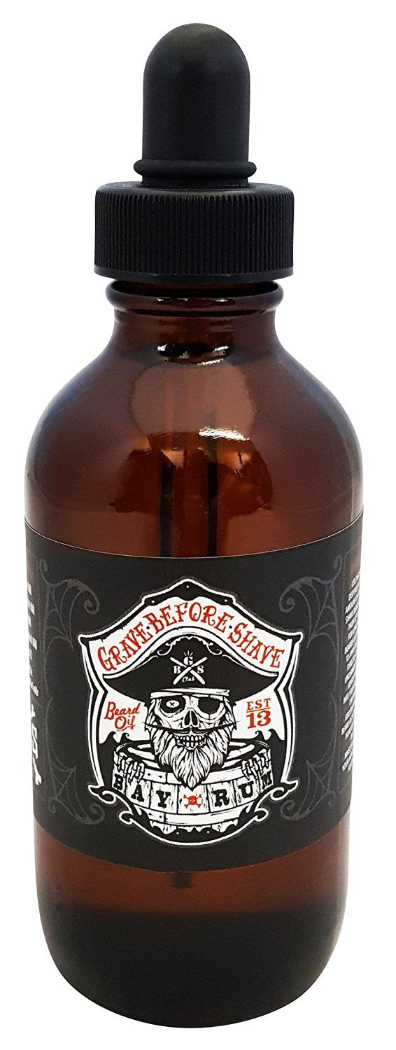 Beard Oil with Bay Rum Scent - Moisturizing 4 Oz. Men's Grooming Oil