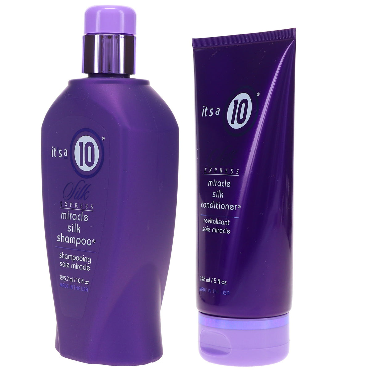 Silk Express Hair Shampoo & Conditioner Set - 10 oz & 5 oz Combo Pack