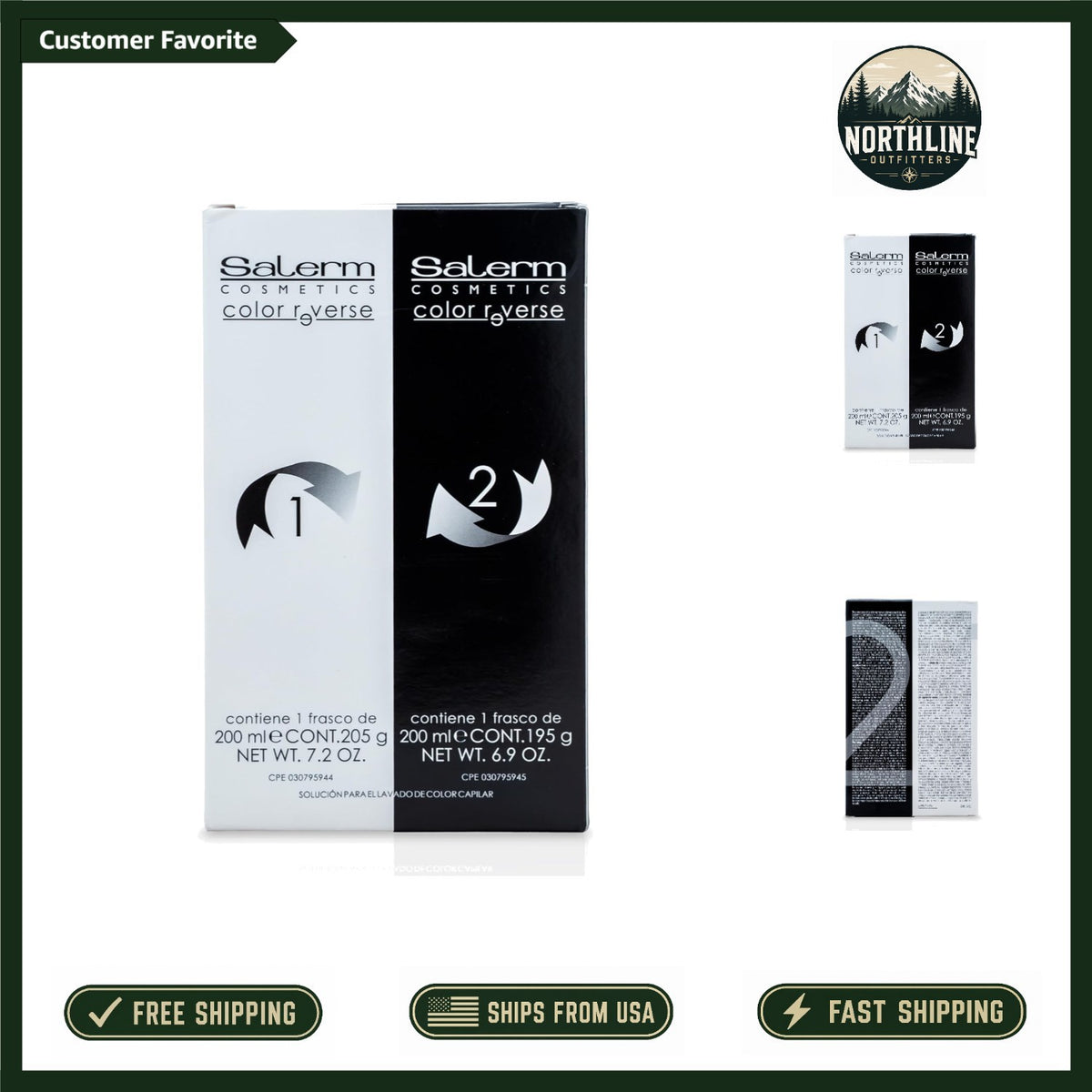 Natural Hair Dye Removal System - Color Reverse for Salon & Home Use