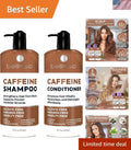 Hydrating Caffeine Shampoo & Conditioner Set - Sulfate-Free Volumizing Hair Care
