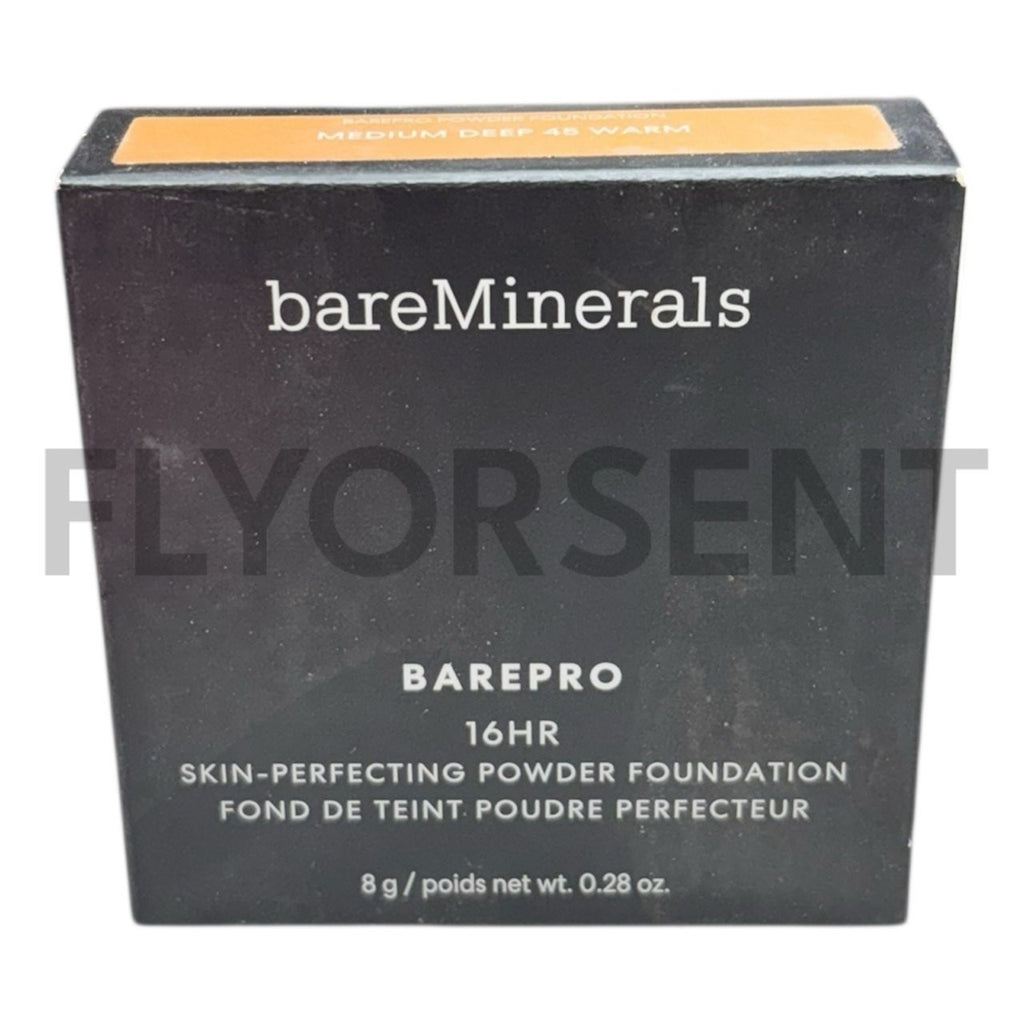 BareMinerals Powder Foundation 16HR Skin-Perfecting Medium Deep 45 Warm