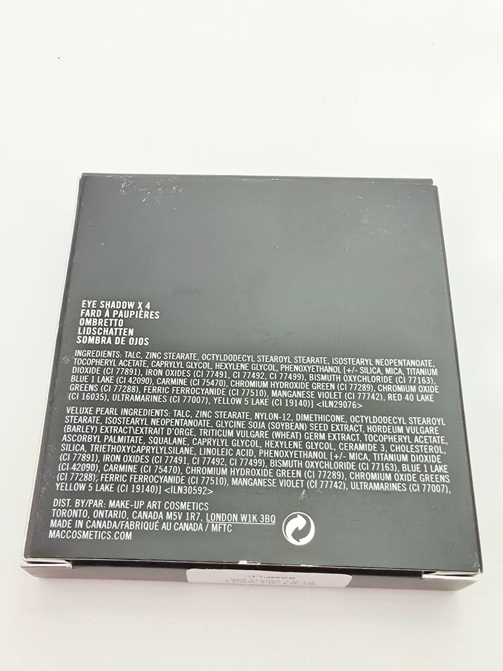 MAC Eye Shadow 4-Palette Play With Me Pressed - Discontinued