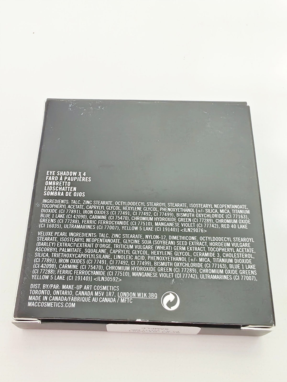 MAC Eye Shadow 4-Palette Play With Me Pressed - Discontinued