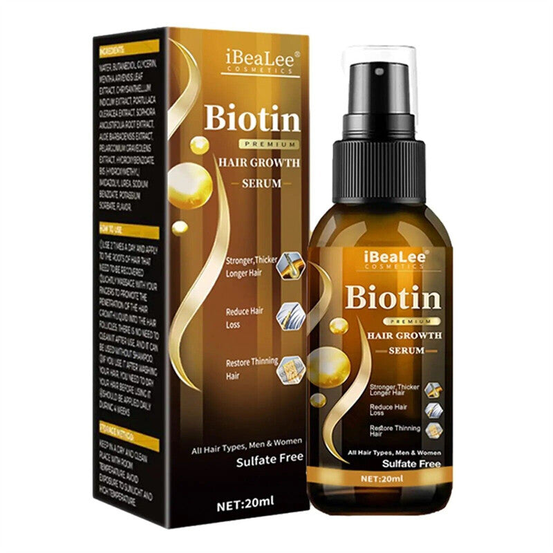 Biotin Hair Growth Serum & Spray for Thicker Hair - All Quantities
