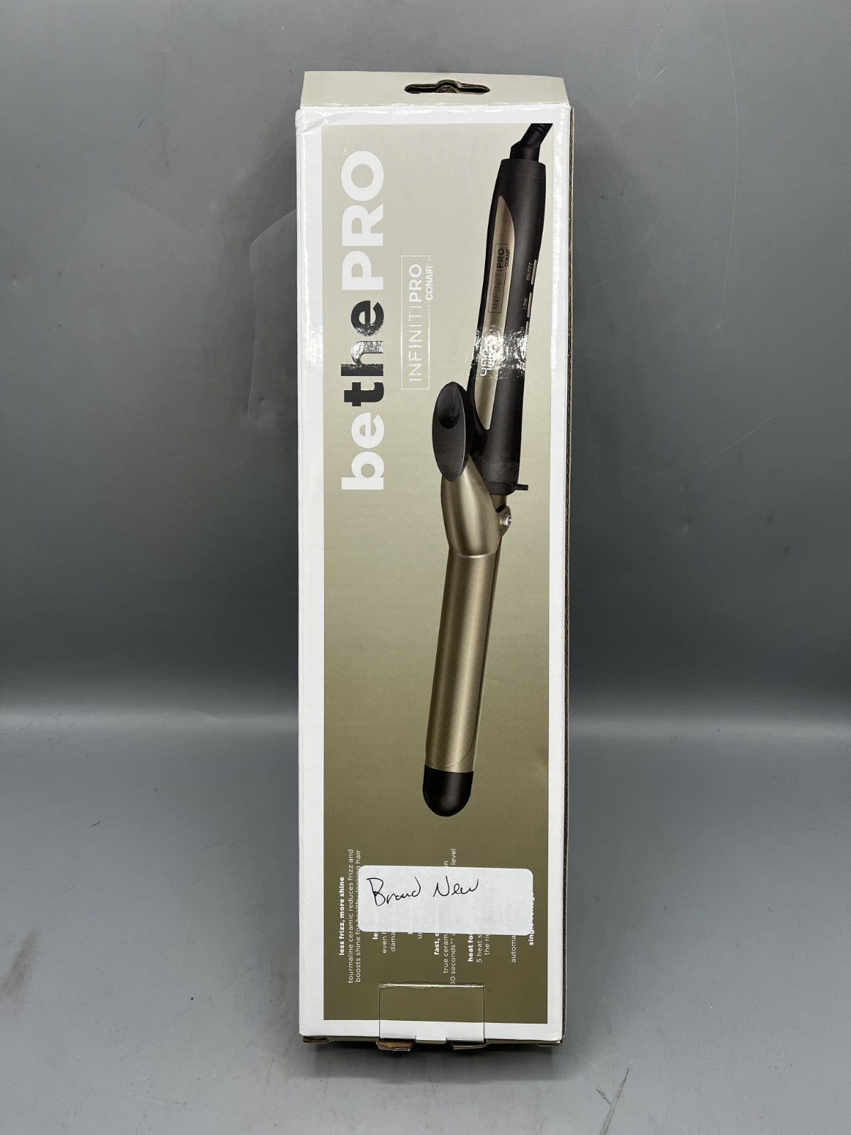 1-Inch Nano Tourmaline Ceramic Curling Iron with Adjustable Heat