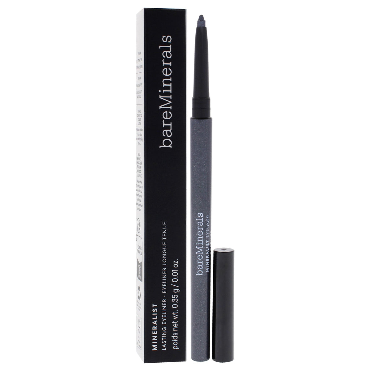 Mineralist Long-Lasting Graphite Eyeliner - Waterproof, Vegan, 0.01 oz