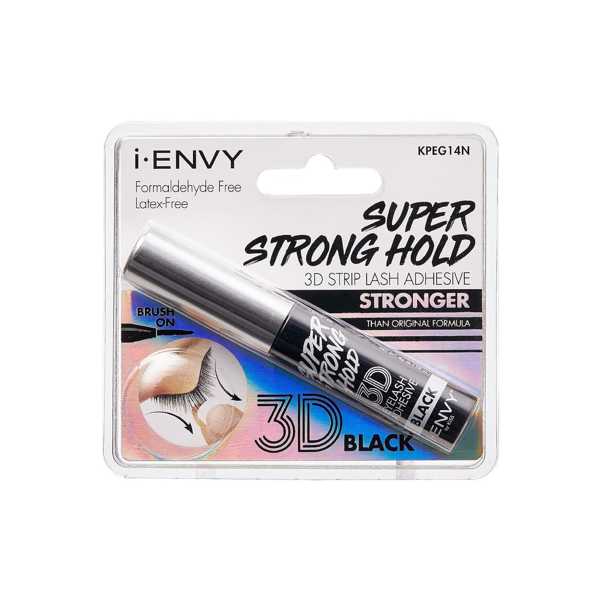 Waterproof Lash Adhesive with Brush-On Applicator - Latex & Formaldehyde Free