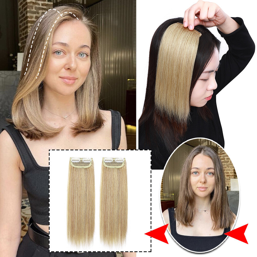 Clip-In Hair Extensions Remy Human Hair Short Topper Multiple Colors & Lengths
