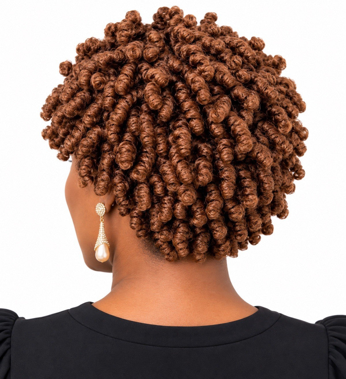Short Spring Twist Braided Wig for Black Women - Natural Look, Protective Style
