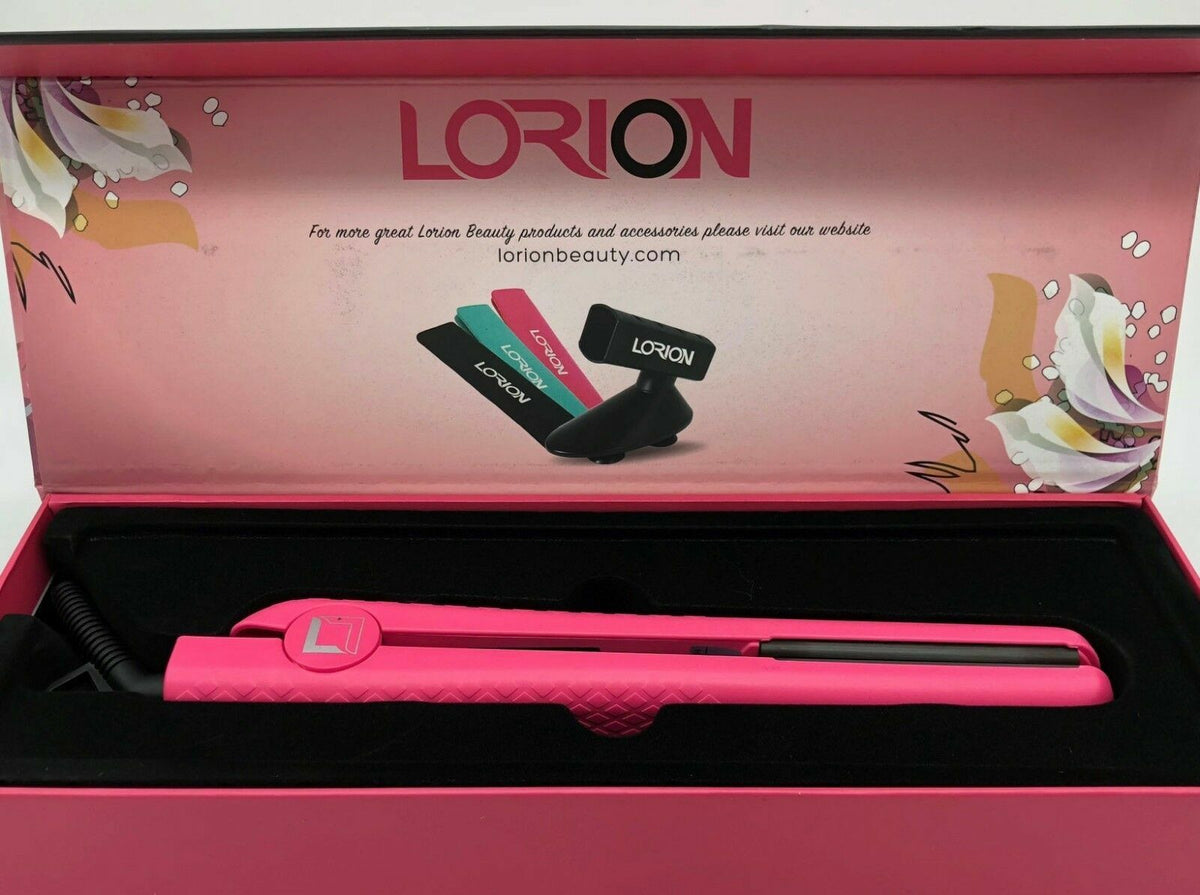 Ceramic Flat Iron for Hair Styling - 1.25 Inch, Ionic Technology, Adjustable Temp