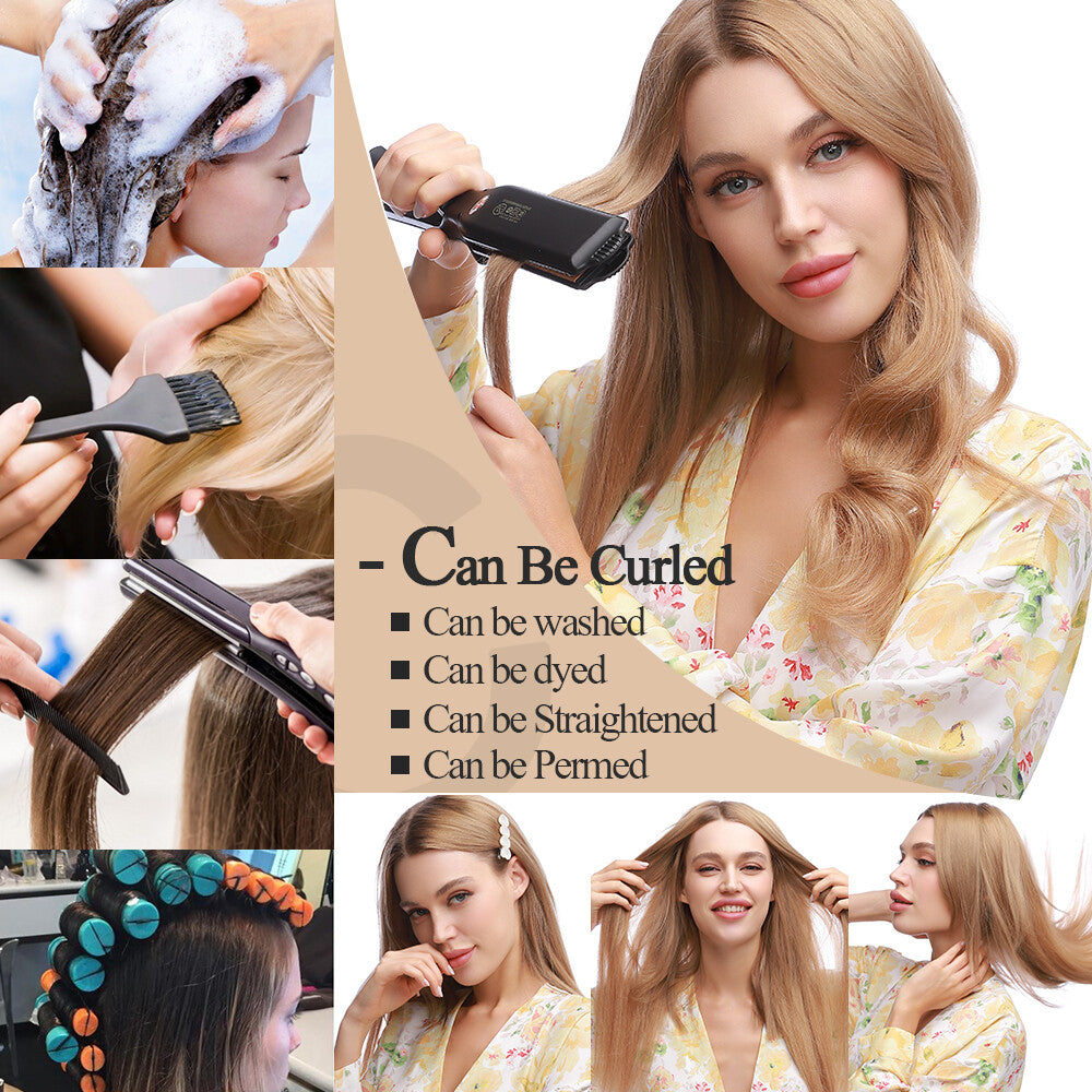 Human Hair Extensions Clip-In Full Head Set - Remy Real Hair, Multiple Lengths & Colors