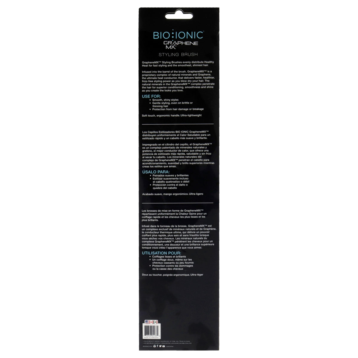 Large GrapheneMX Thermal Styling Brush for Women - Even Heat Distribution