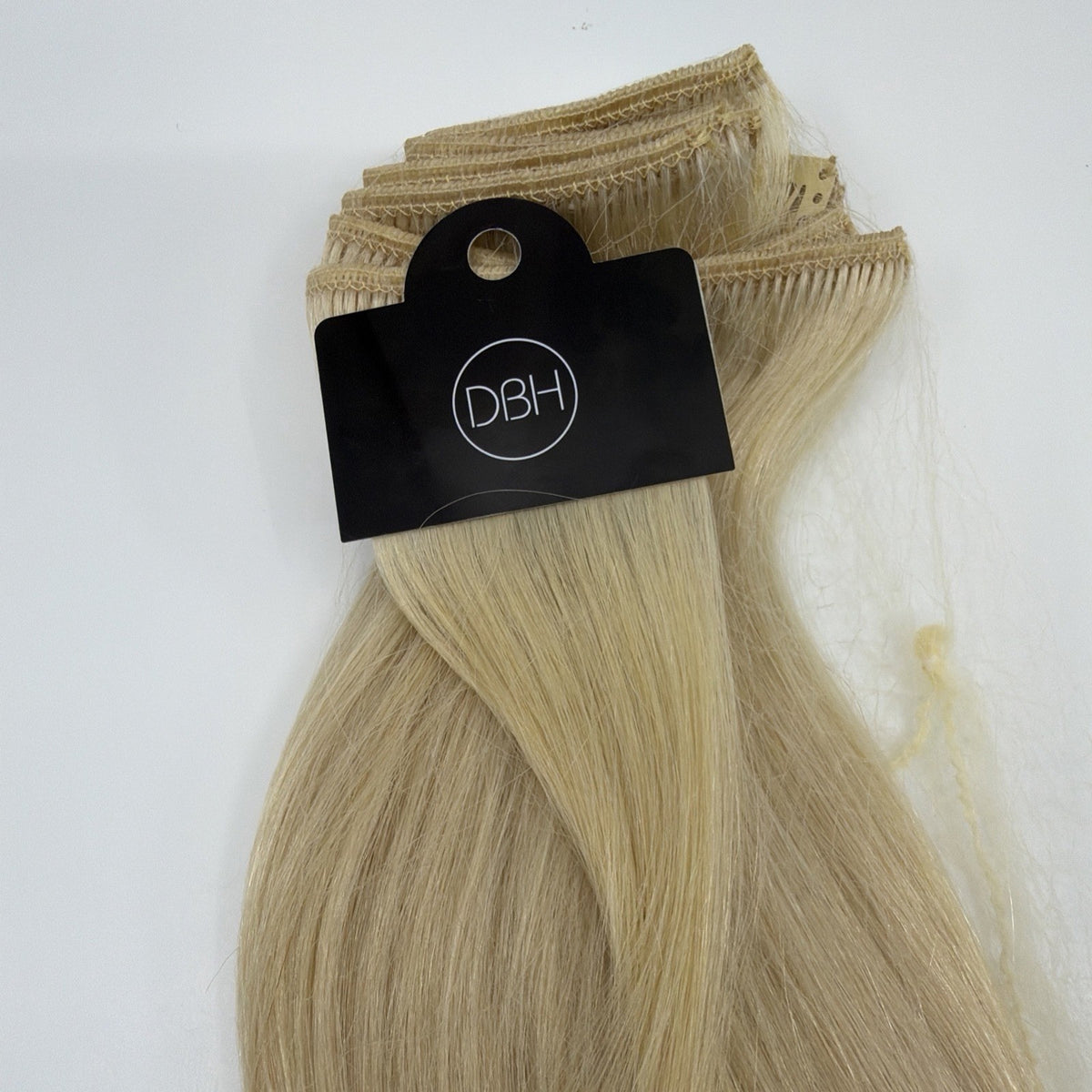 Blonde Clip-In Hair Extensions #80 20 Inch 160g Remy Human Hair 10 Pieces