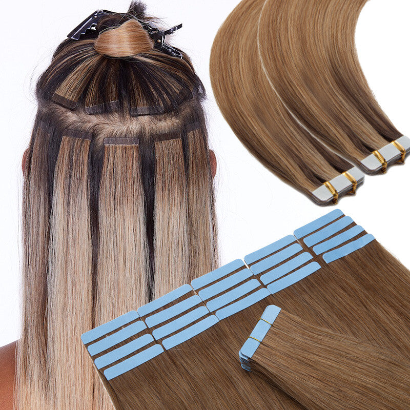 Thick Russian Tape-In Hair Extensions - Remy Human Hair Full Head