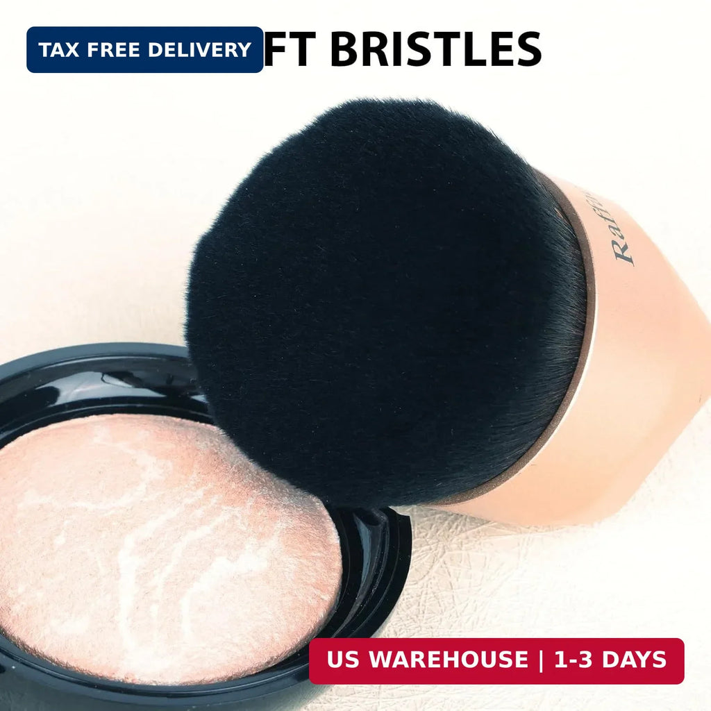 Angled Foundation Makeup Brush Dense Soft Synthetic Kabuki Tool for Flawless Finish