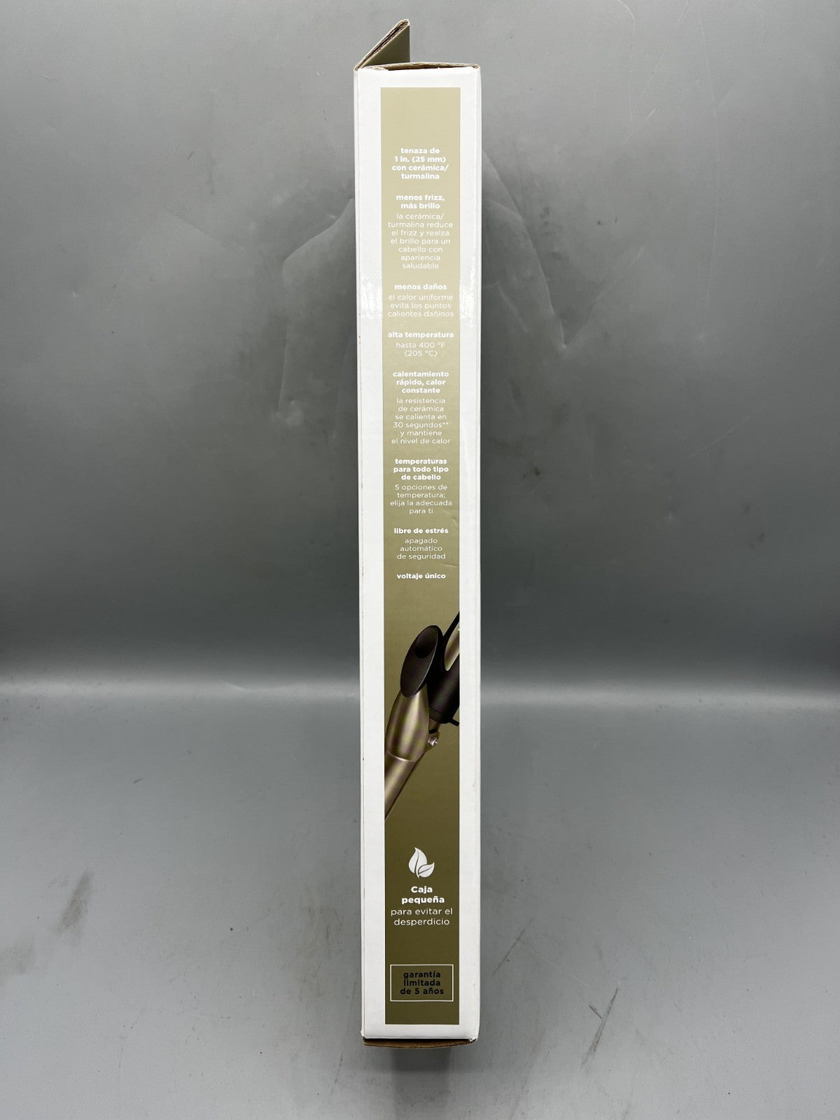 1-Inch Nano Tourmaline Ceramic Curling Iron with Adjustable Heat