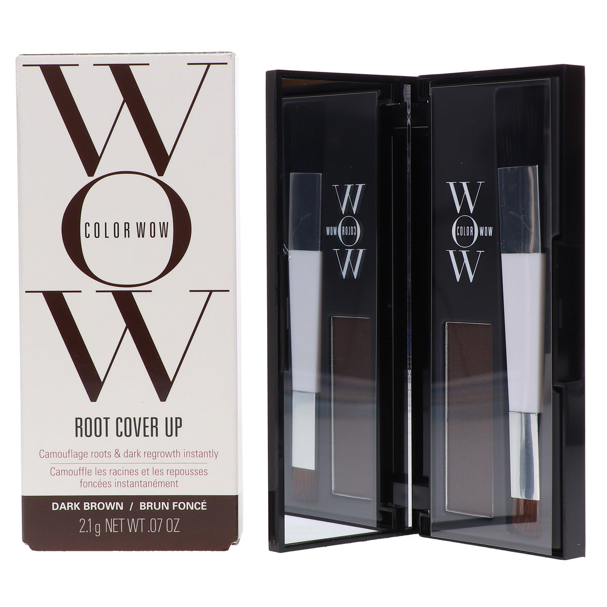 Root Cover Up Dark Brown Hair Powder - Water-Resistant Temporary Roots Concealer
