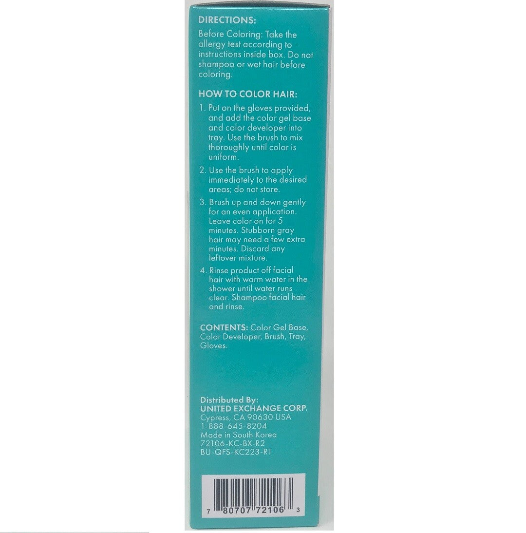 Men's Select Mustache & Beard Hair Color Dye - Black & Dark Brown, 24 Pack