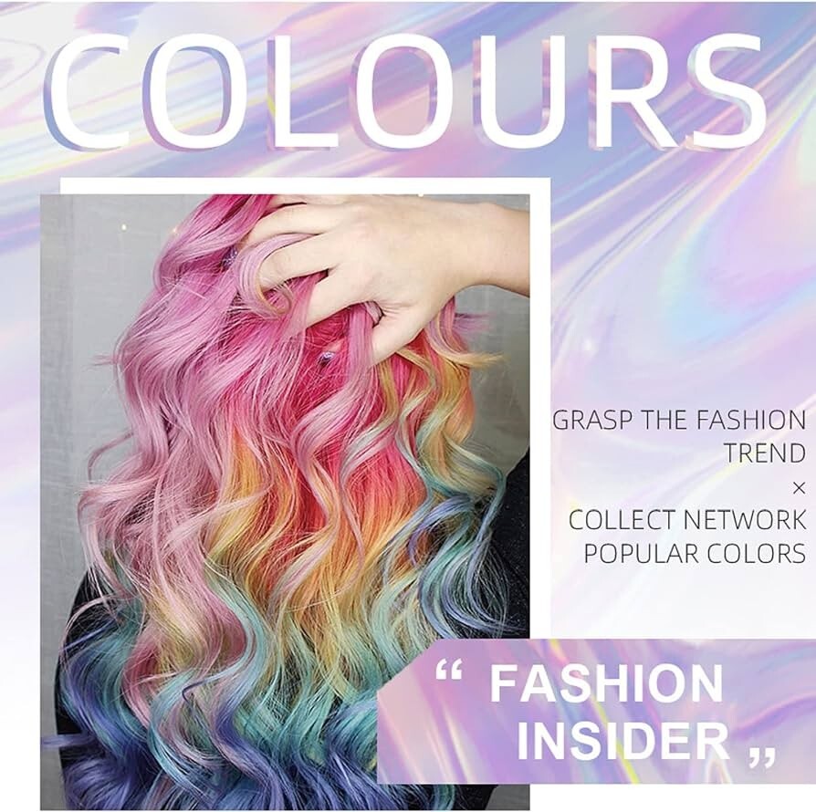 10-Color Washable Hair Chalk Set for Girls Kids Temporary Hair Color & Styling