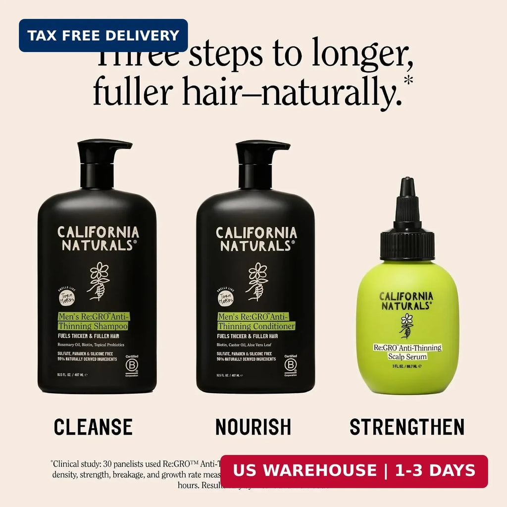Men's Hair Growth Serum with Capixyl & Biotin - Thicker, Fuller Hair Support