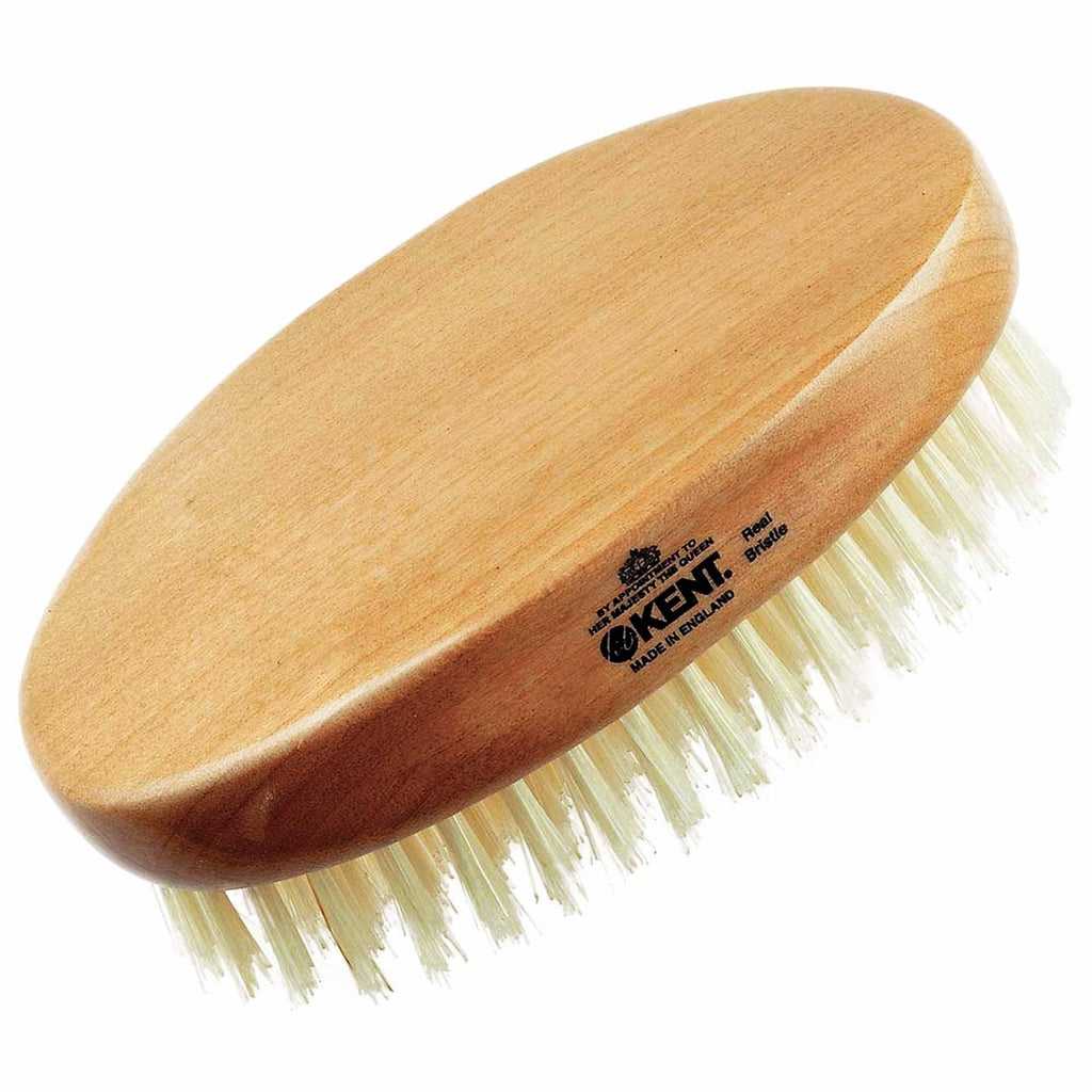 Men's Travel Boar Bristle Hair & Beard Brush - Natural Oil Distribution