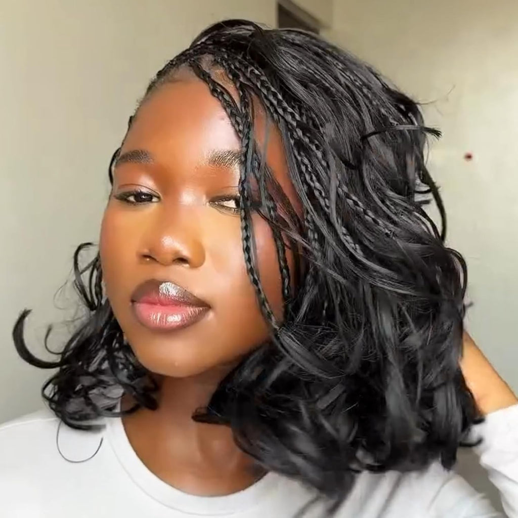 8 Inch Synthetic French Curl Crochet Braids - 9 Pack Hair Extensions for Women & Kids