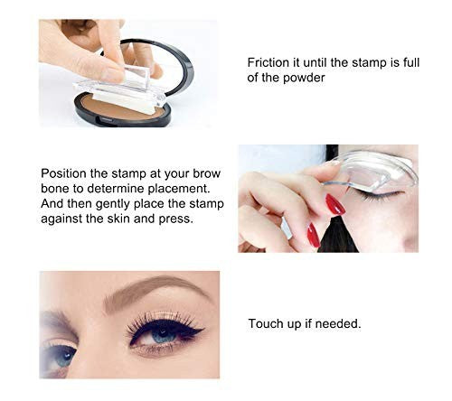 Waterproof Eyebrow Stamp Kit for Natural Perfect Brows - Quick & Easy Makeup