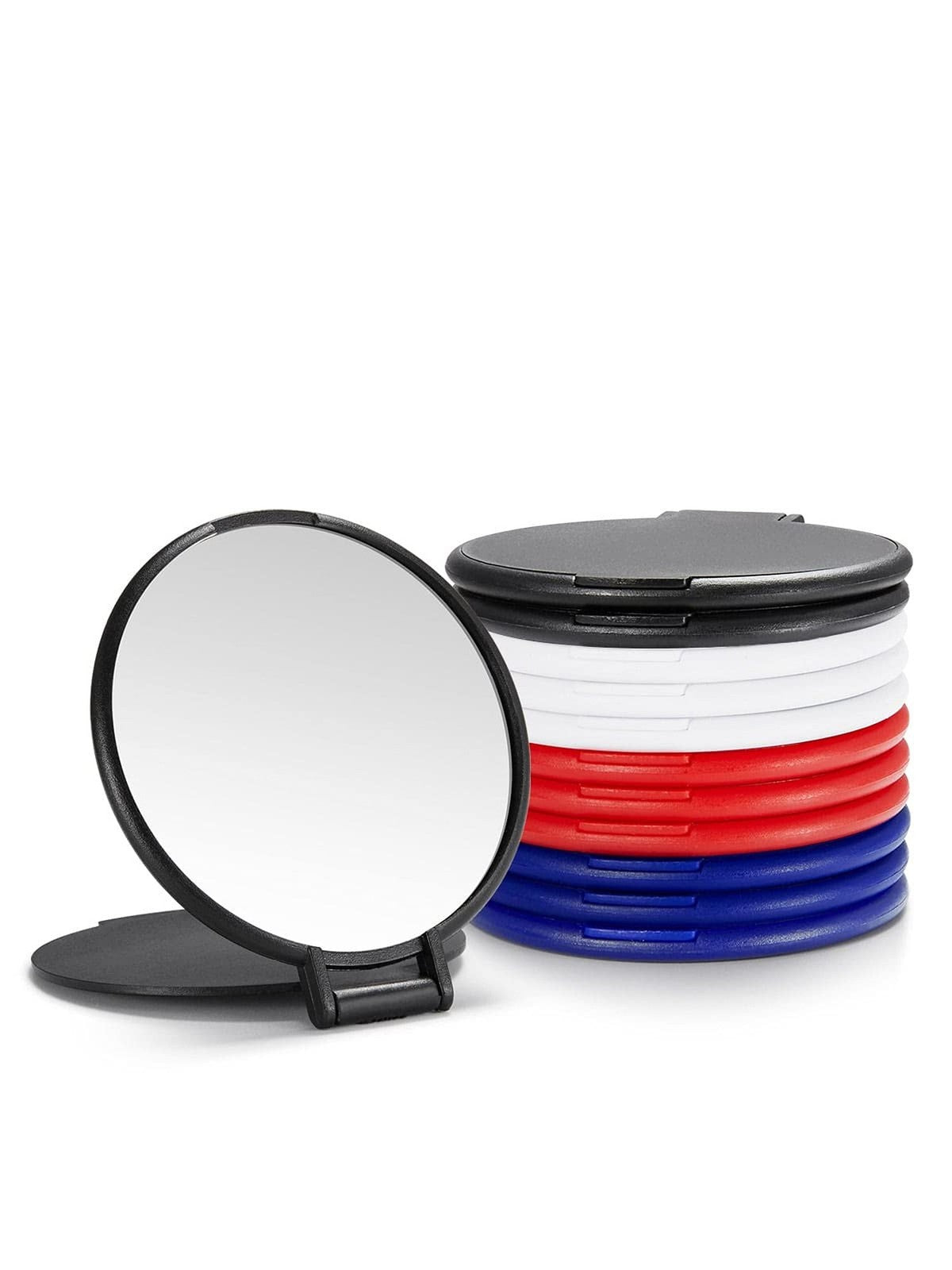 12 Pack Compact Round Makeup Mirrors for Purse - Bulk Bulk Set of 12