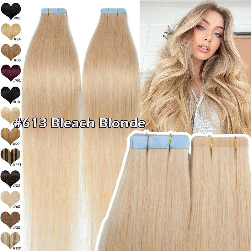Thick Russian Tape-In Hair Extensions - Remy Human Hair Full Head