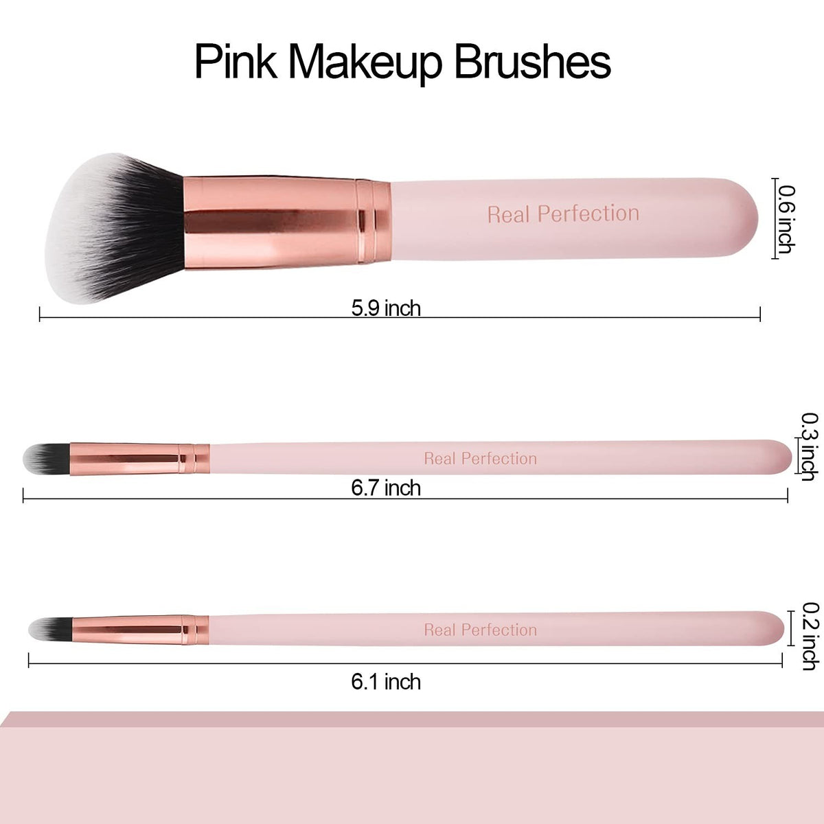 16 Pcs Professional Makeup Brush Set with Eyebrow Razor - Cruelty-Free