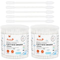 Organic Cotton Swabs Spiral Tip 400 Count Personal Care & Makeup Tools
