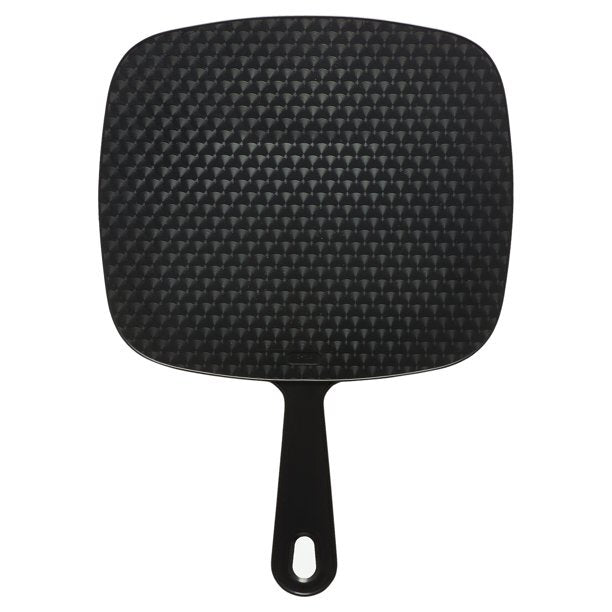 Large Handheld Mirror for Salon & Makeup - Black, 9.1 x 12.6 Inches