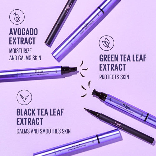 Waterproof Winged Eyeliner Pen with Stamp for Flawless Cat Eye Looks