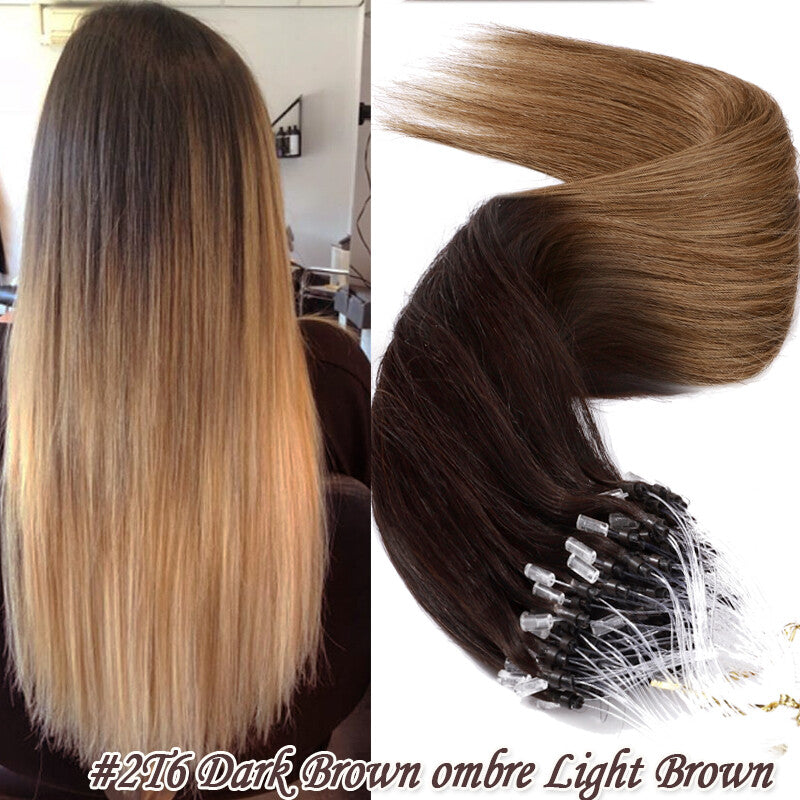 Pre Bonded Human Hair Extensions with Micro Loop Beads - Thick 1G/S