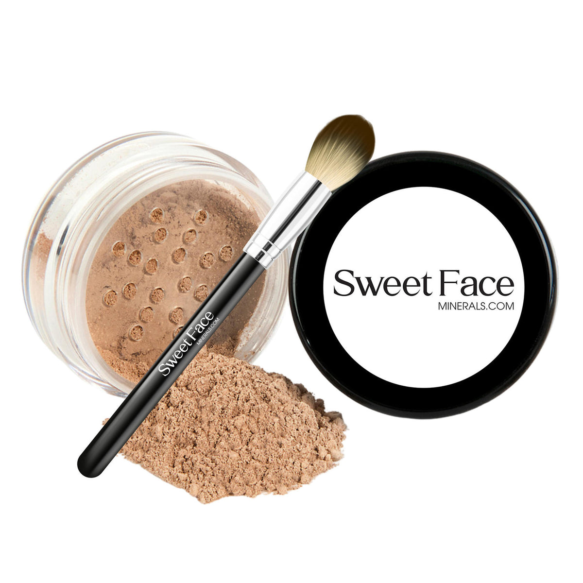 Concealer with Brush - Full Coverage SPF 20 Cast Light to Dark Shades